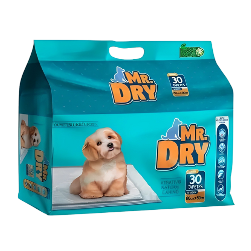 Tapete Higiênico Para Cães Mr. Dry 30 Unidades | 80x60cm