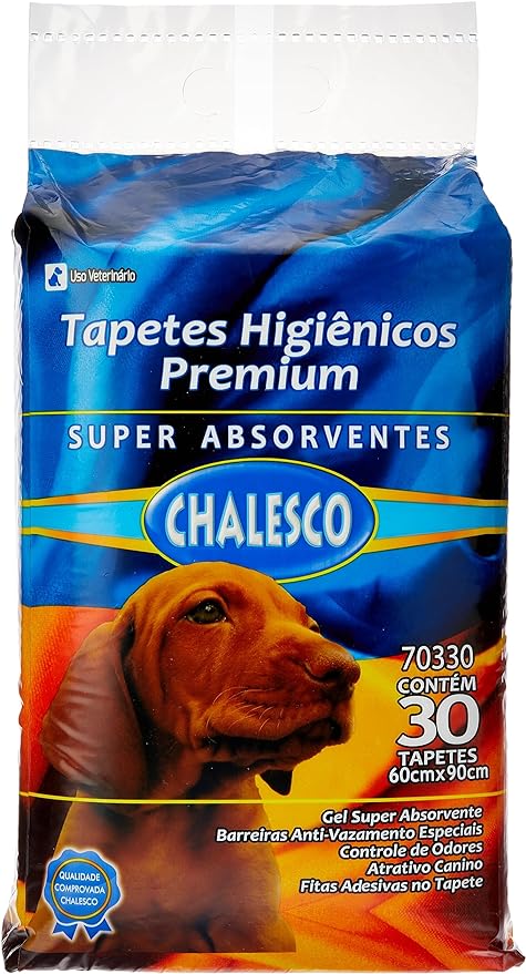Tapete Higienico Chalesco Para Cães - 30 Unidades | 90x60cm