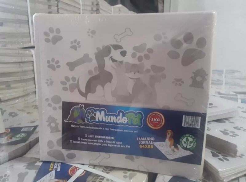Jornal Higiênico Biodegradável 50 folhas - MundoPet