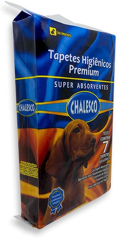 Tapete Higienico Chalesco Para Cães - 7 unidades | 90x60cm