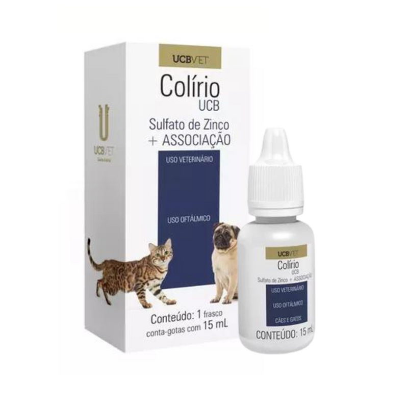 Colirio UcbVet - 15ml | Cães e Gatos